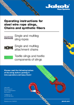 Instrucciones para cadenas de acero, eslabones y accesorios de Jakob en Latinoamérica.